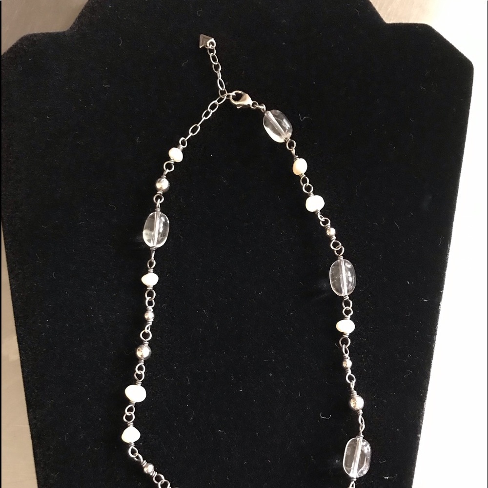 SILPADA Sterling Silver & Pearl Necklace
